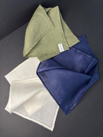 Les pochettes de costume &raquo; Les blancs &raquo; Pochette lin jour venise